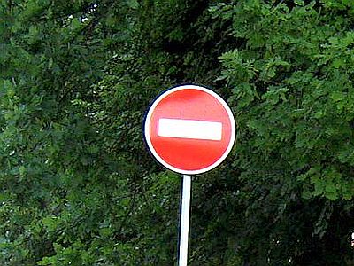 Kelio ženklas Įvažiuoti draudžiama
