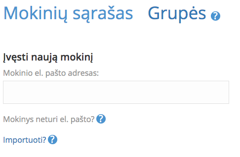 Kaip irasyti kreditu mokiniui ir nusiusti sprendimo koda