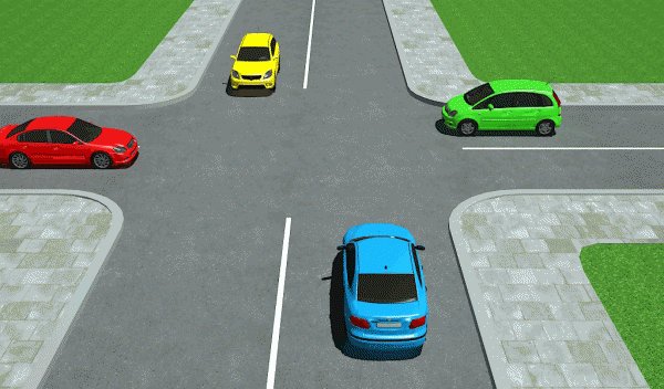 Lygiareikšmių kelių sankryžoje vairuotojas privalo duoti kelią iš dešinės 26132