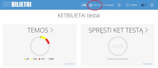 kreditai ketbilietai